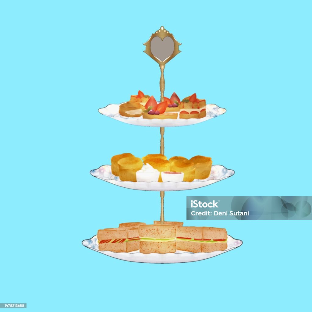 Cake Stack Rack Cake On Stacking Rack Stock Illustration - Download Image Now ...