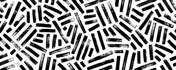 Vector illustration of Grunge weave seamless pattern.