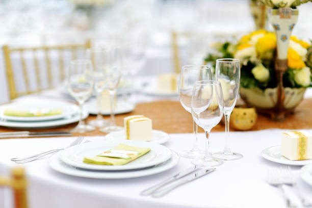 istock Table set for an event party or wedding reception 1478224022