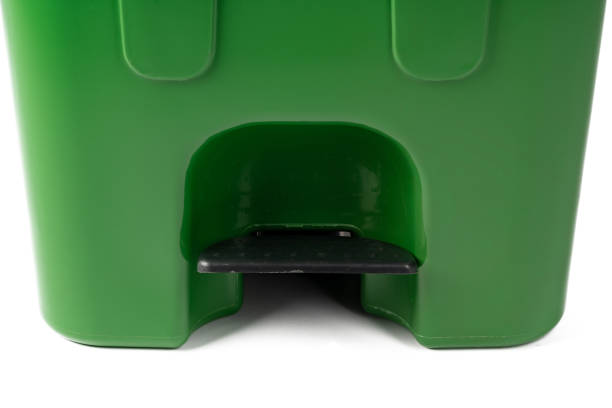 istock Foot pedal waste bin isolated on white 1478243283