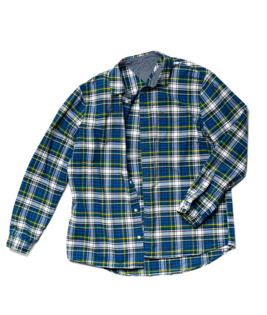 istock Cotton shirt isolated on a white background top view 1478243300