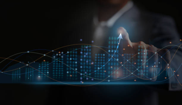 istock An arrow for a growth strategy is drawn for a business analysis report graph Business Development, Financial Plans, and Strategies There are three strategies for business growth. 1478250504