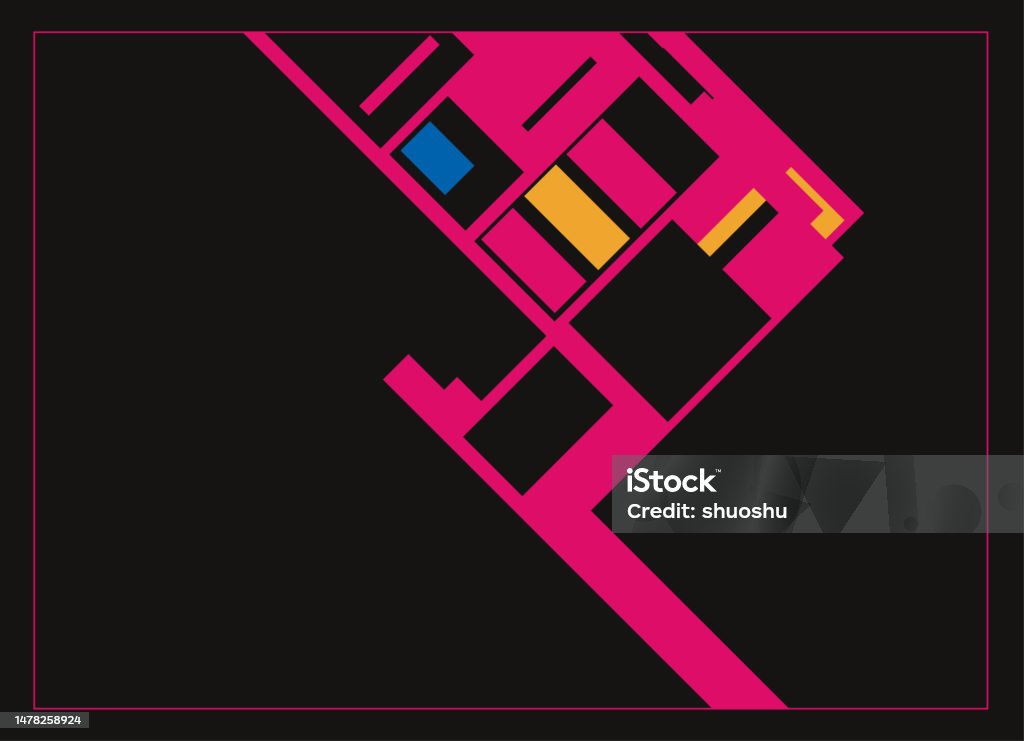 Abstract Red Rectangle Geometric Pattern Poster Backgorund Stock ...