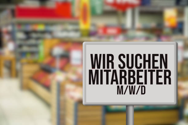 Ein Jobangebot in einem Supermarkt