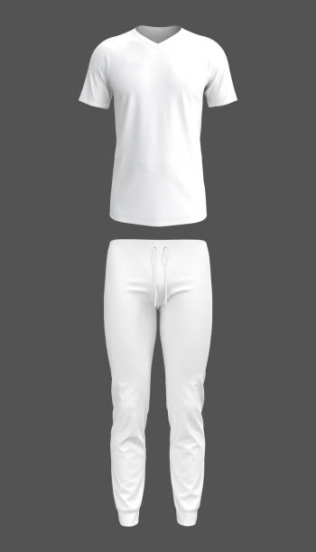 istock Mens clothing: suit t-shirt and pants 1478265740