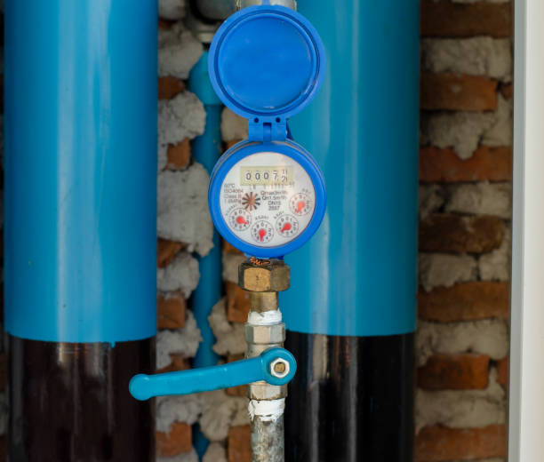 water meters in an apartment building
