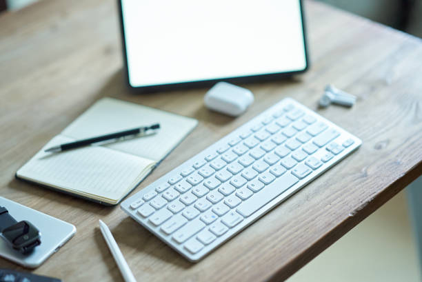 istock A set of business tools such as a tablet PC 1478281670