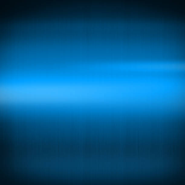 istock Blue shiny brushed metal. Square background texture 1478287462