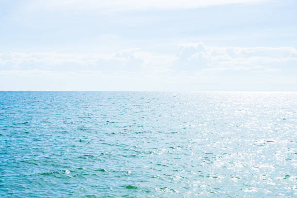 istock Sea Ocean Horizon Water Background,Texture Pattern Surface View Wave Blue Shor Calm Still at Caost,Backdrop Tropical Summer Nature Seascape with Cloud Blue Sky Sunlight Day,Beautiful Landscape 1478289445