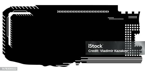 Tech Rectangle Design Rectangular Design Clipart In Tech Style Isolated On White Short Tech ...