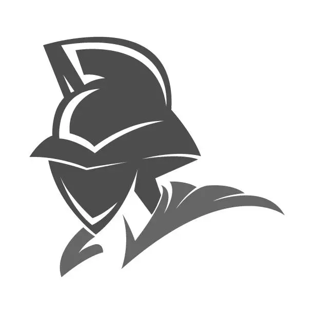 Vector illustration of Gladiator logo icon design
