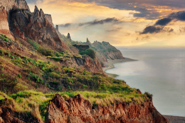 istock Wild sea coast landscape at the sunset 1478310039