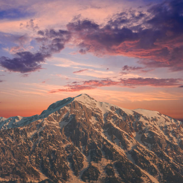 istock mountain in snow at the evening 1478311450