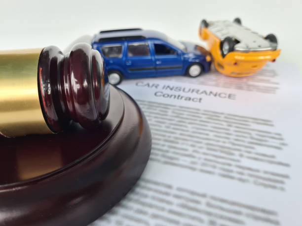 istock Gavel judge with car accident litigation for insurance coverage claim 1478311824