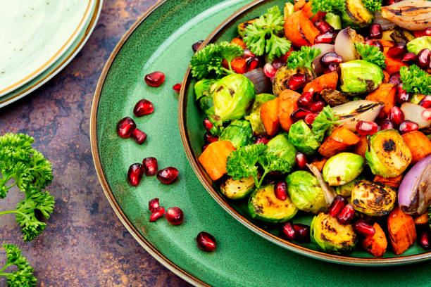istock Vegetable salad with grilled vegetables 1478320473