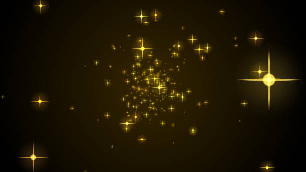 istock yellow star shiny particle rain motion light luminance illustration night background, artistic space bokeh speed matrix magic effect background. 1478327965