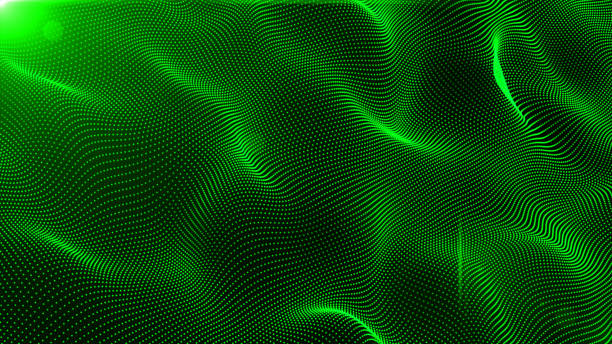 istock green space particle form, futuristic neon graphic Background, energy 3d abstract art element illustration, technology artificial intelligence, shape theme wallpaper 1478327980