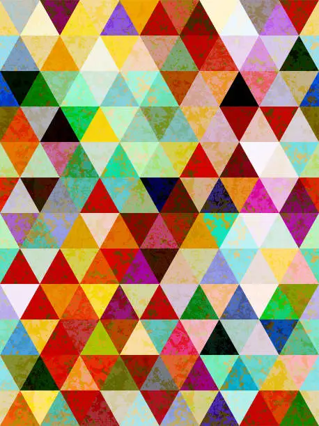 Vector illustration of vector rhombic grunge pattern