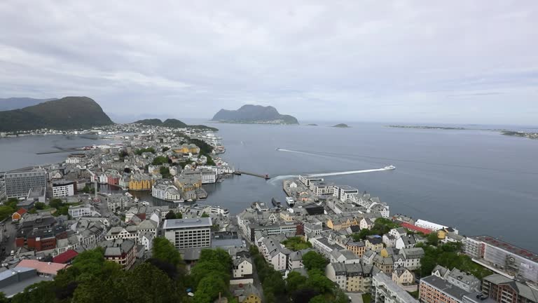 Aksla at the city of Alesund , Norway