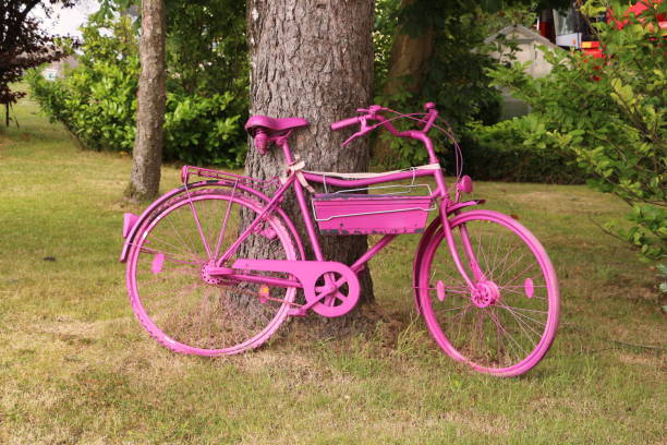 Juli 09, 2022, Wickede an der Ruhr: Colorful bike in Wickede on the Ruhr