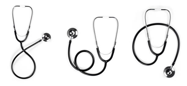 Stethoscope for medical on white background. Collection