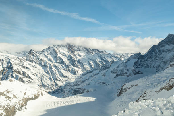 istock Fantastic snow covered mountain panorama at the Eigergletscher in Switzerland 1478351122