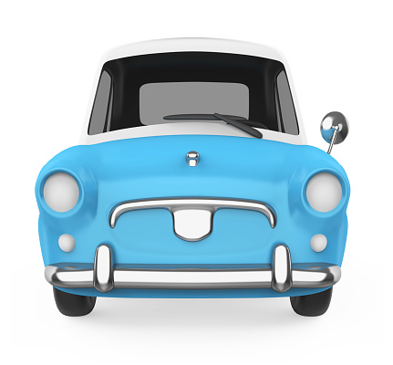 Cartoon Car isolated on white background. 3D render