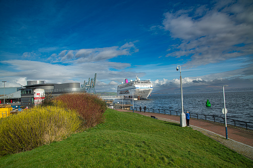 Ambition cruise ship alongside Greenock Inverclyde Scotland United Kingdom 31 march 2023