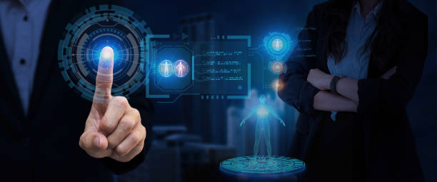 istock Technology abstract background with person hand touching complex circular diagram on virtual screen with copy-space, innovation, network, big data and internet concept 1478372223