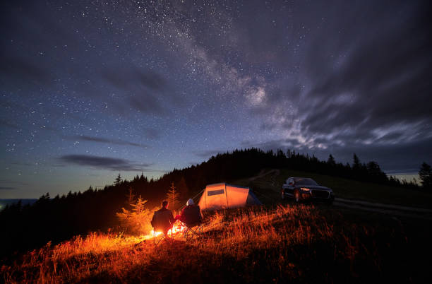istock Happy couple staring at starry sky 1478372552