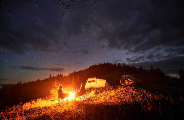 istock Happy couple staring at starry sky 1478372557