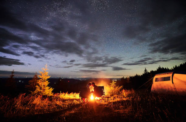 istock Happy couple staring at starry sky 1478372563