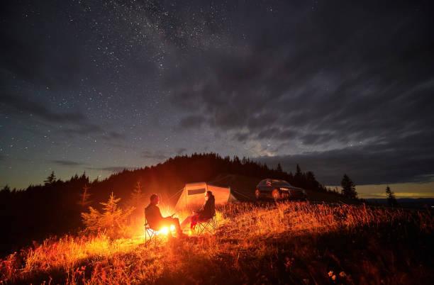istock Happy couple staring at starry sky 1478372570
