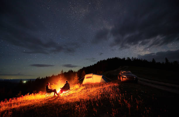 istock Happy couple staring at starry sky 1478372578
