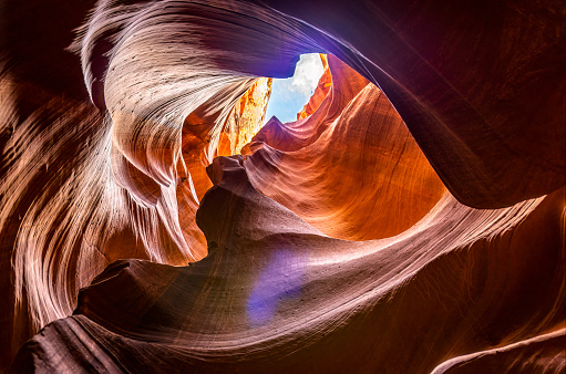 The famous Wave of Coyote Buttes North in the Paria Canyon-Vermilion Cliffs Wilderness of the Colorado Plateau in southern Utah and northern Arizona USA.