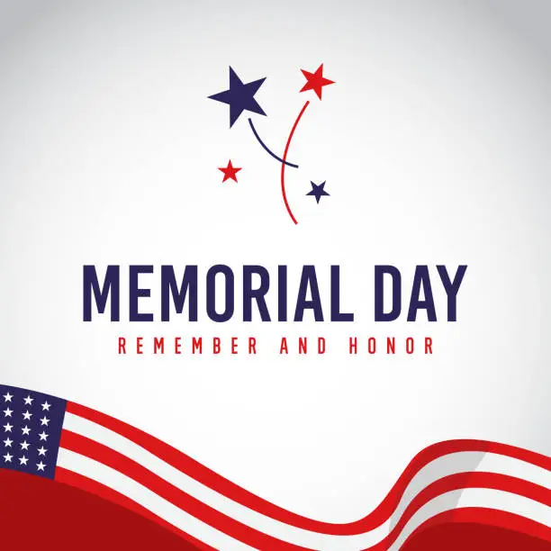 Vector illustration of memorial day-05