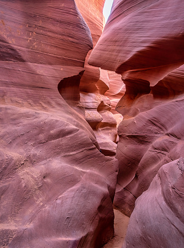 Lower Antelope slot Canyon in the navajo territory. Page, Arizona. United States of America