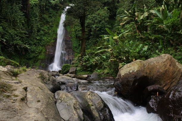 istock Beautiful shot of a waterfall in a mountain 1478389468