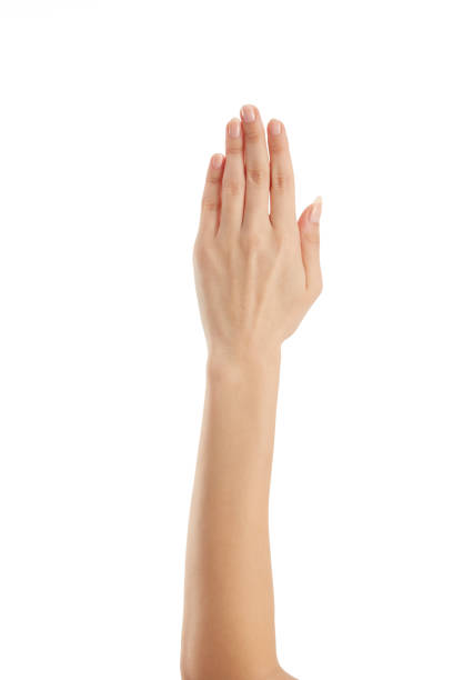 istock Beautiful Female Hand Over White Background 1478390435