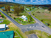 Aerial view of Emmaville, NSW, Australia, taken with a DJI Mavic Air Drone