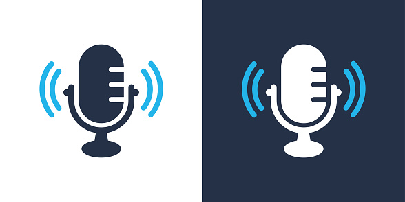 Microphone icon. Solid icon vector illustration. For website design, logo, app, template, ui, etc.