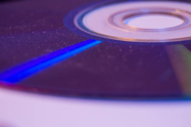 Macro shot of a Recordable Blu-ray Disc (BD-R) with a capacity of 25GB.