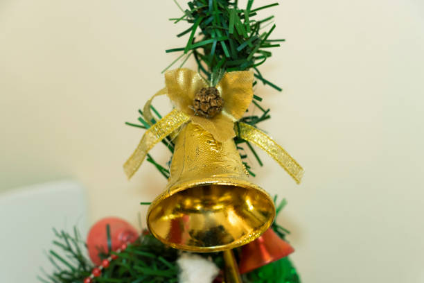 istock Beautiful Decorated Christmas Tree With Golden Bell. Selective Focus 1478392937