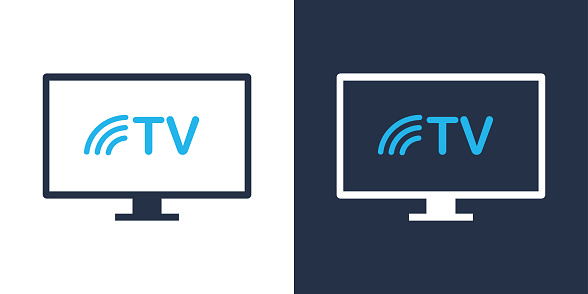 SmartTV icon. Solid icon vector illustration. For website design, logo, app, template, ui, etc.