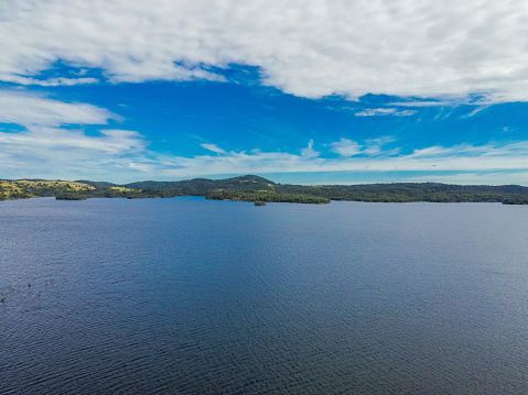 A beautiful shot of Pindari Dam Water Power Plant in Australia.