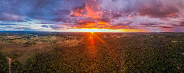 istock Mesmerizing sunset scenery over Emmaville, NSW, 2371, Australia 1478393438