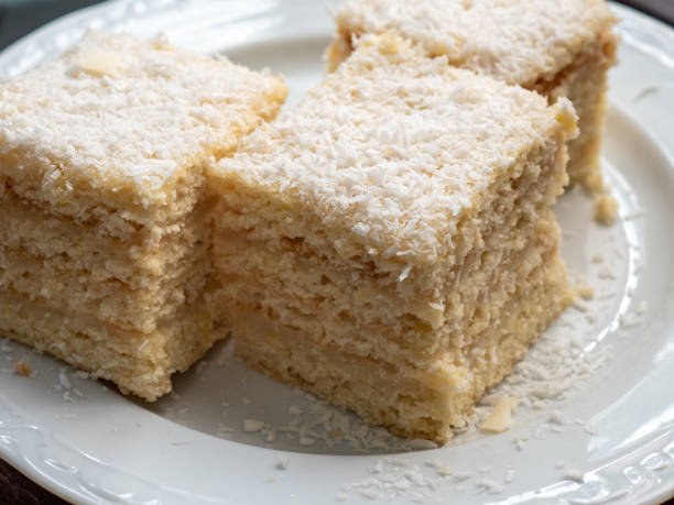 istock Pieces of cake with coconut flakes 1478393470