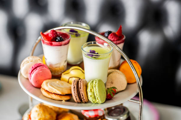 istock Festive table full of different appetizing desserts in the restaurant 1478394015
