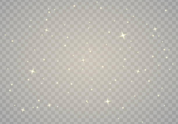 Abstract sparkles isolated on a transparent background. Bokeh lights effect. Vector dust sparks and bright stars shine with special light effect. Christmas sparkling magical. Vector illustration k pop stock illustrations