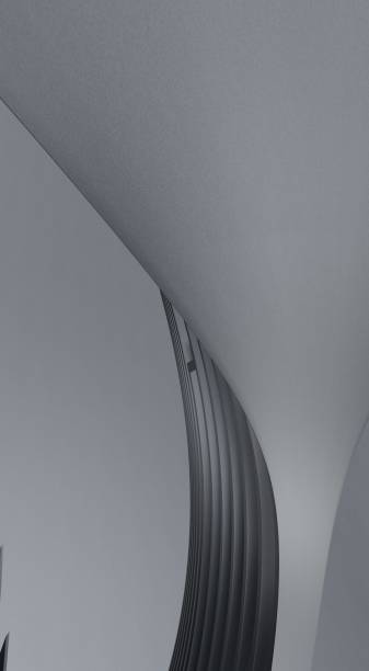 istock 3D render of a gray stripe wavy pattern for background or wallpaper 1478397679